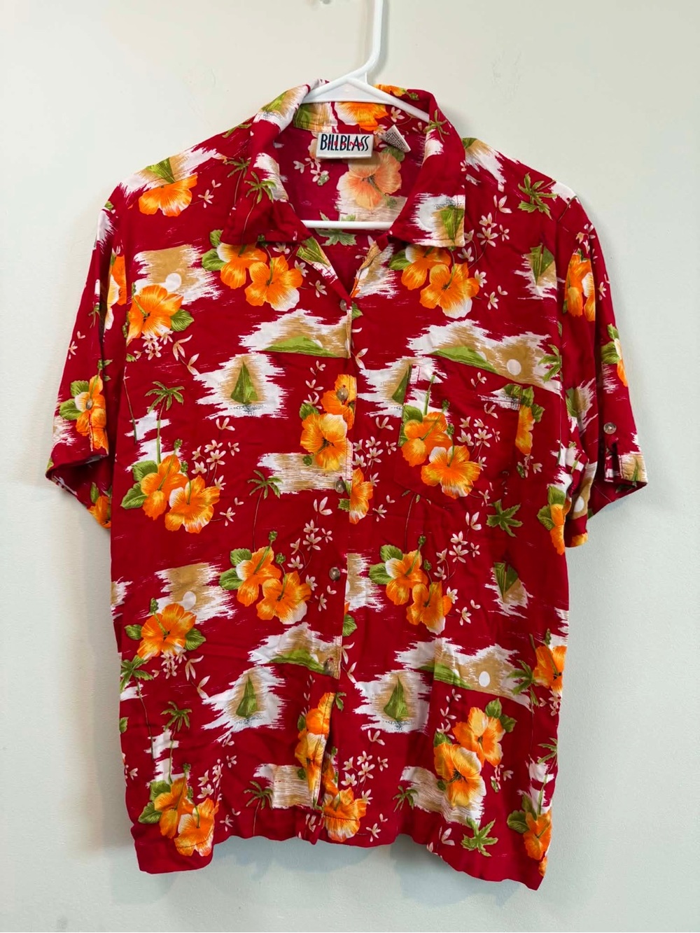vintage Bill Blass button-up Hawaiian shirt